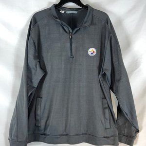 Pittsburgh Steelers Pullover Size XXL Cutter & Buck CB DryTec Quarter-Zip